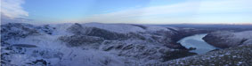panorama view of Haweswater and High Street